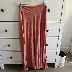 Maitai Orange Striped Maxi Skirt Size M